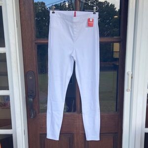 SPANX White Jean Leggings. NWT. Size Large Tall‎